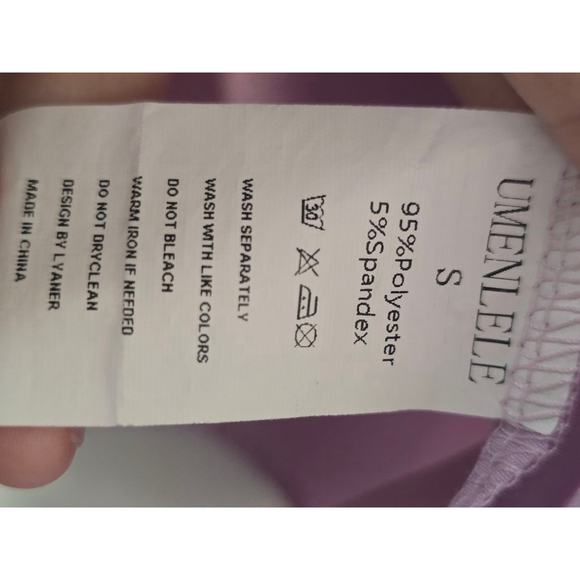 Women's UMENLELE Blouse, Purple/pink, Size S - Picture 4 of 5